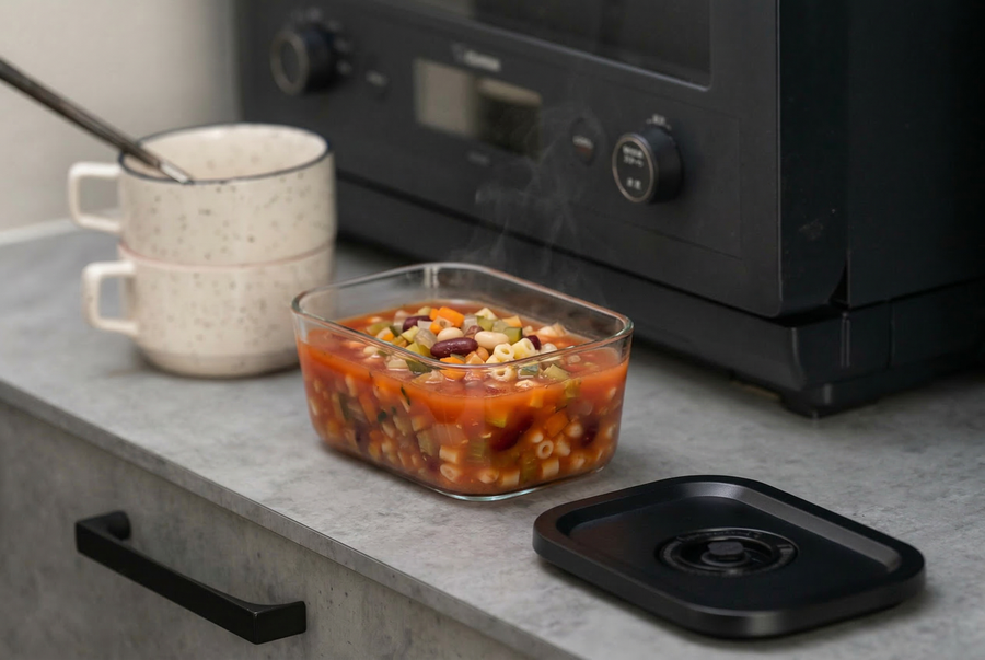 レンジ加熱 ミネストローネ